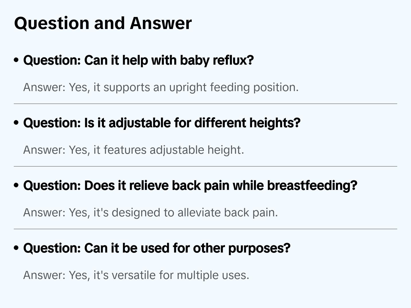 Reflux Breastfeeding Pillow