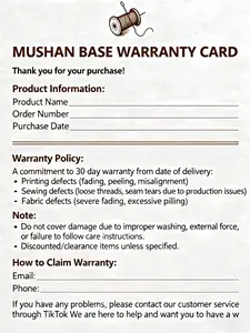 5-1 Our T-shirt and Hoodie Online After-sales card