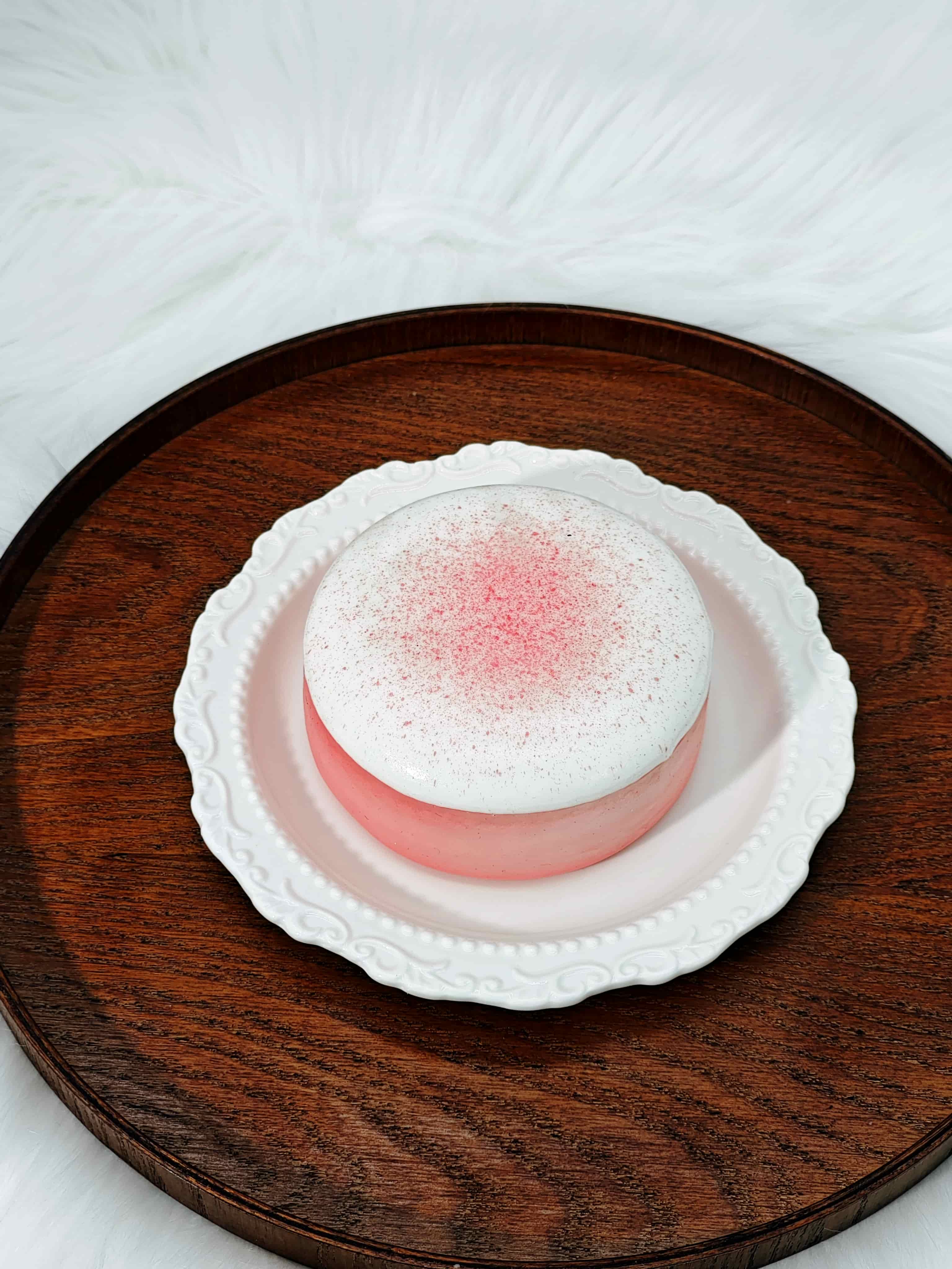 MHM Squishy White Peach Oolong Cake Children's Day Gift Slow Rebound Stress Reducing Toys