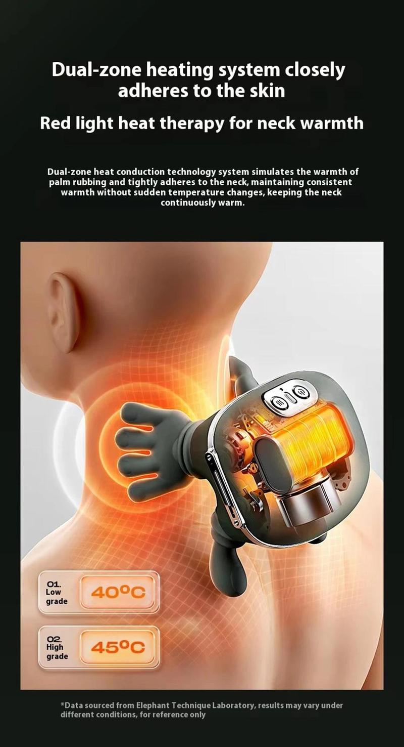 Deep Cordless Tissue Kneading Neck Massage with Heating Function, Shiatsu and Shoulder Massager, Back and Leg Pain Relief, Gifts for Men or Women Deep Cordless Tissue Kneading Neck Massage with Heating Function, Shiatsu and Shoulder Massager, Back and Leg Pain Relief, Gifts for Men or Women