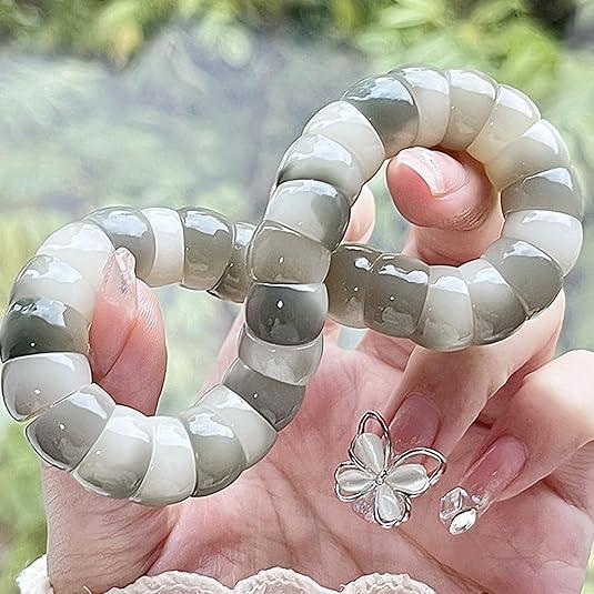 Anti-Anxiety Fidget Bracelet - Silent Focus Tool for Adults & Kids - Flexible Twisted Hand Toy for Nail Biting