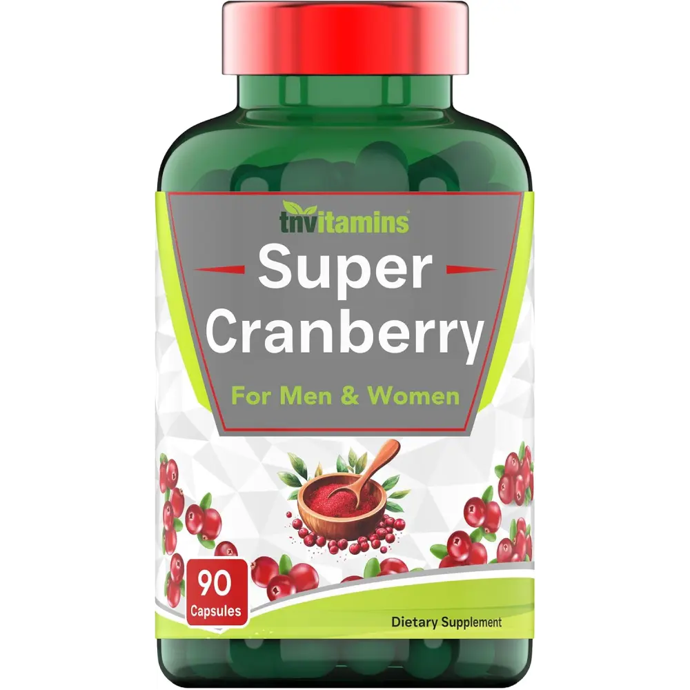 Cranberry Pills 90 Capsules Cranberry Concentrate Supplement Cranberry Extract Antioxidant Women and Men