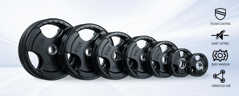 RitFit Olympic Rubber Grip Plates for Barbell, 2-Inch Weight Plates for Weightlifting and Strength Training in Home & Gym, Single, Pair and Sets(2.5/5/10/25/35/45 LB) RitFit Olympic Rubber Grip Plates for Barbell, 2-Inch Weight Plates for Weightlifting and Strength Training in Home & Gym, Single, Pair and Sets(2.5/5/10/25/35/45 LB)