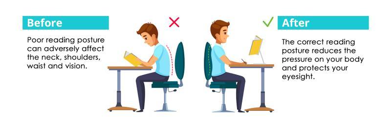 MUNBYN Book Stand for Reading, Book Holder, Height&Angle Adjustable, 360° Rotating Base, Foldable and Portable, Lightweight for Office, Kitchen, School Textbook, Recipe, Magazine,Kindle,Tablet