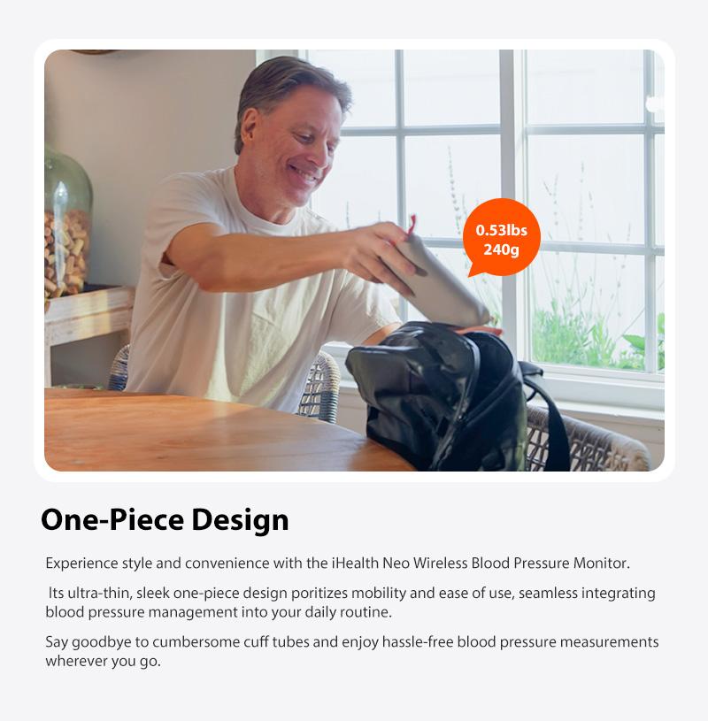 iHealth Neo Wireless Blood Pressure Monitor, Upper Arm Cuff, Bluetooth Blood Pressure Machine, Ultra-Thin & Portable, App-Enabled for iOS & Android iHealth Neo Wireless Blood Pressure Monitor, Upper Arm Cuff, Bluetooth Blood Pressure Machine, Ultra-Thin & Portable, App-Enabled for iOS & Android