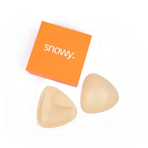 Snowy Sticky Bra Inserts, Lifts & Enhances by 2 Cup Sizes Instantly, Double-Sided Reusable Bra Liner, Self Adhesive Triangle Breast Pads suitable for dates, weddings, bikinis, and dresses Womenswear Bridal Lift Inserts for Bras Everyday Traditional