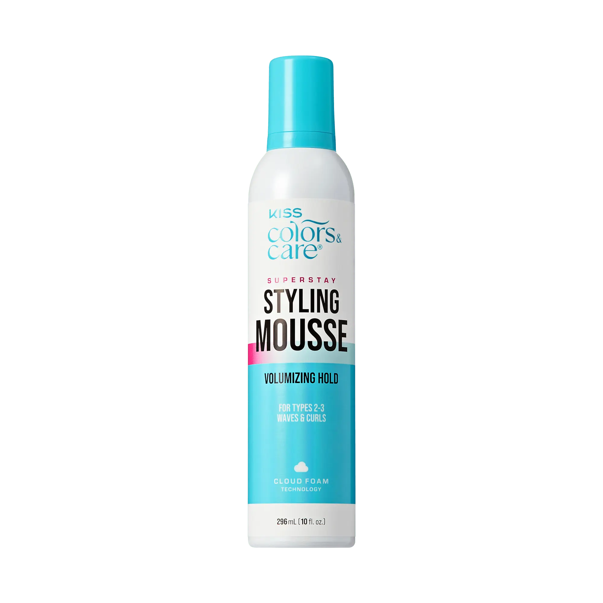 Kiss Colors & Care Super Stay Styling Mousse - Volumizing Hold