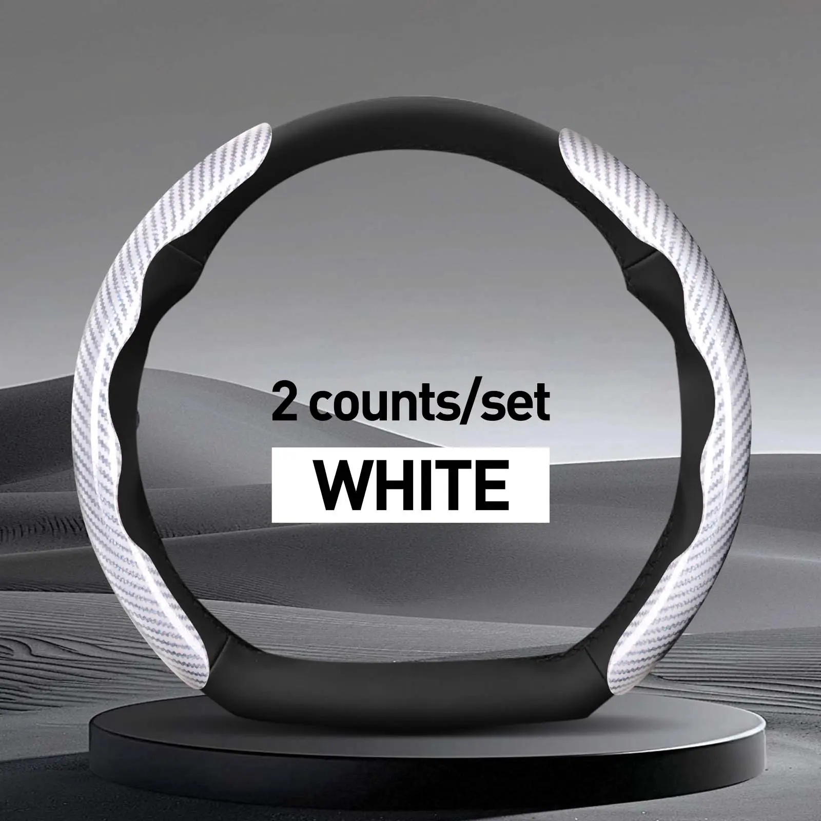 For Type D Steering Wheels,2 counts/set-White