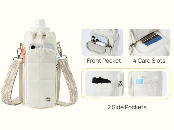 Telena  Valentine's Day gift RFID Water Bottle Holder with Strap 40 oz Crossbody Water Bottle Bags for Women Men Walking, Running #TikTokShopBlackFriday