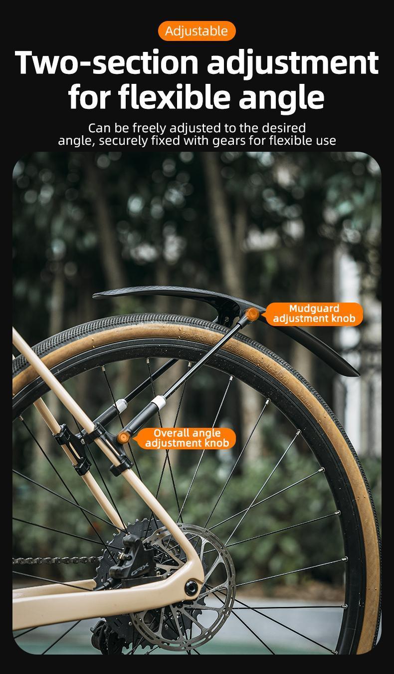 Rockbros Bike Fender Universal Front And Rear Dust Proof Quick Release Touring Bike Durable Removable Bicycle Fender