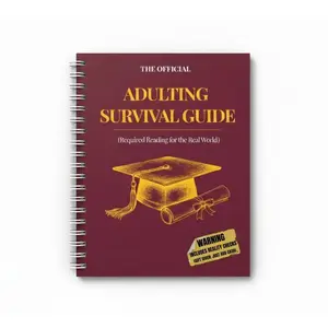 HEARTBOOK Funny Graduation Gift Card Book 2026 - The Official Adulting Survival Guide Cash Holder Book with Hilarious Truth Bombs and Vintage Quality Design