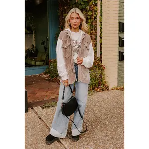 Trailside Talks Chenille Sweater in Taupe