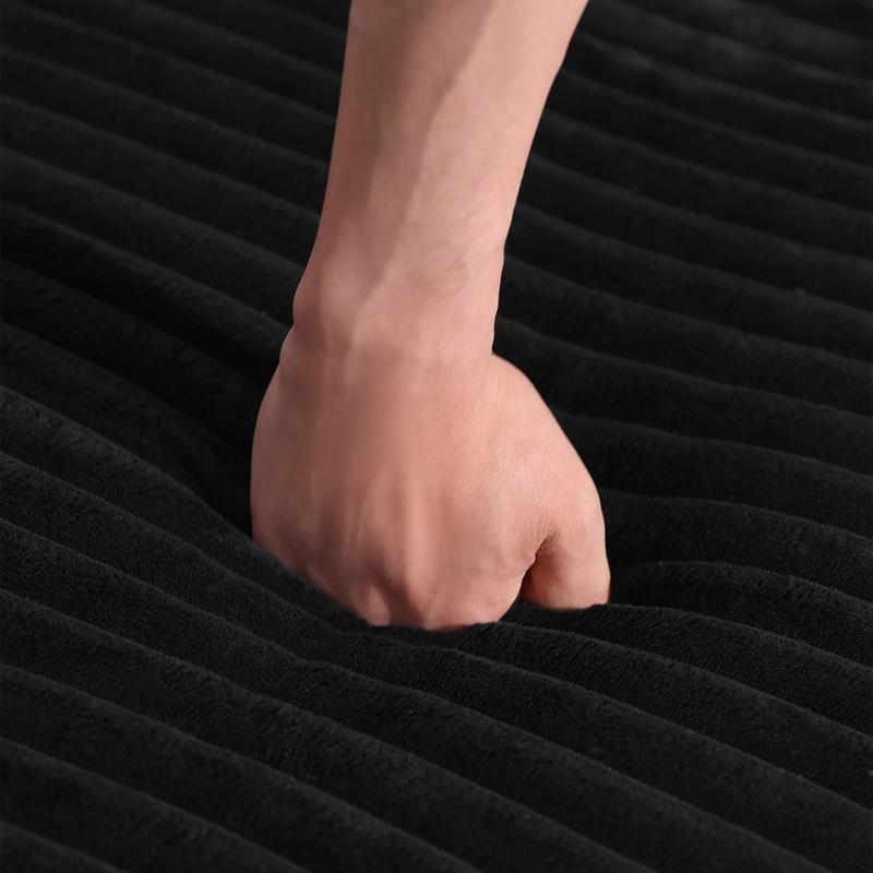 Big Boneless Couch, 131'' Large Sectional U-Shape Couches with Chaise Lounge, Deep Seats, No Assembly, Modern Modular Design for Living Room, Versatile Configuration Modular Couch, Elegant Corduroy Sofa, Free Combination, Comfy & Versatile, Black