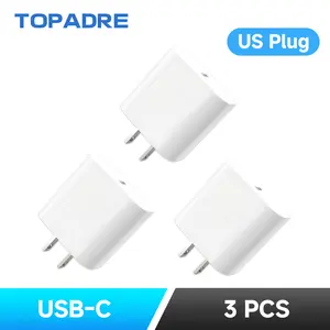 3-Pack 20W GaN USB-C Charger – Single Port PD Fast Charging for iPhone 16/15/14, Samsung Seires, Android Phones and more