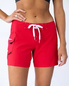 Red 5" Lifeguard Uniform Classic Boardshort