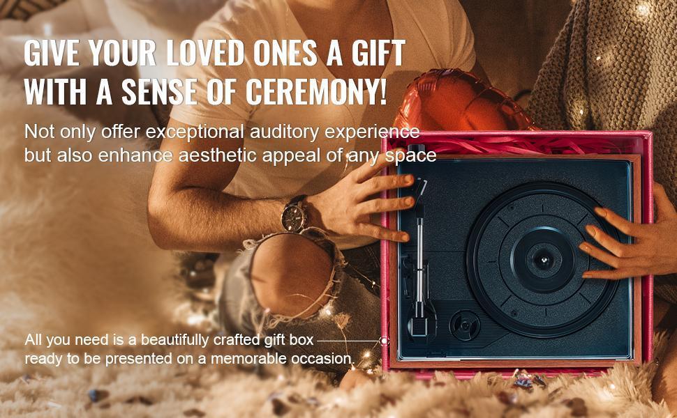 VEVOR Vinyl Record Player, 3-Speed, Belt Driven Turntable Player with Built-in 5W Stereo Speakers Magnetic Cartridge, Support 33/45/78 RPM Bluetooth Aux in RCA Output, for 7/10 /12 in Vinyl Records VEVOR Vinyl Record Player, 3-Speed, Belt Driven Turntable Player with Built-in 5W Stereo Speakers Magnetic Cartridge, Support 33/45/78 RPM Bluetooth Aux in RCA Output, for 7/10 /12 in Vinyl Records