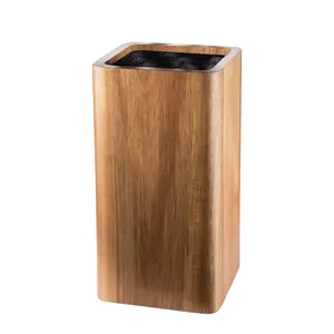 Cuisine::pro® UNIVERSAL Square Knife Block Acacia Acacia