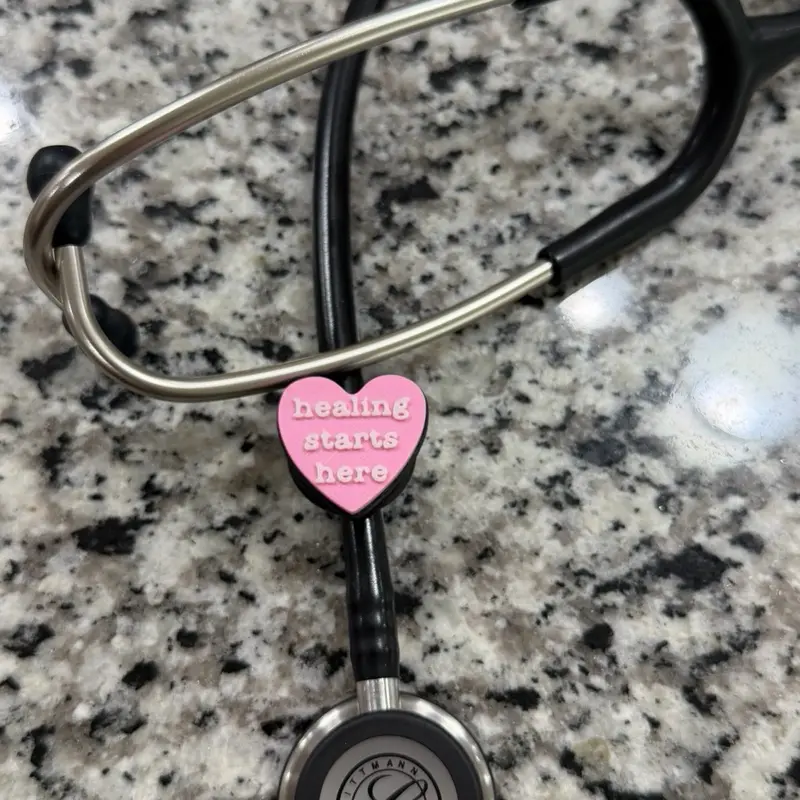 Healing Starts Here – Stethoscope Charm Healing Starts Here – Stethoscope Charm