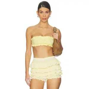 Free People x REVOLVE Full Bloom Bandeau in Banana Cream