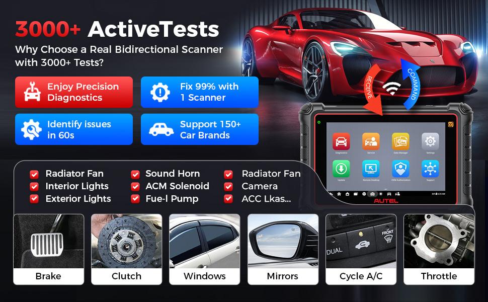 Autel Scanner MaxiCOM MK900 Car Diagnostic Scan Tool All System Diagnose, 40+ Service, 3000+ Active Tests, FCA Autoauth & SGW, No-IP Limited Autel Scanner MaxiCOM MK900 Car Diagnostic Scan Tool All System Diagnose, 40+ Service, 3000+ Active Tests, FCA Autoauth & SGW, No-IP Limited