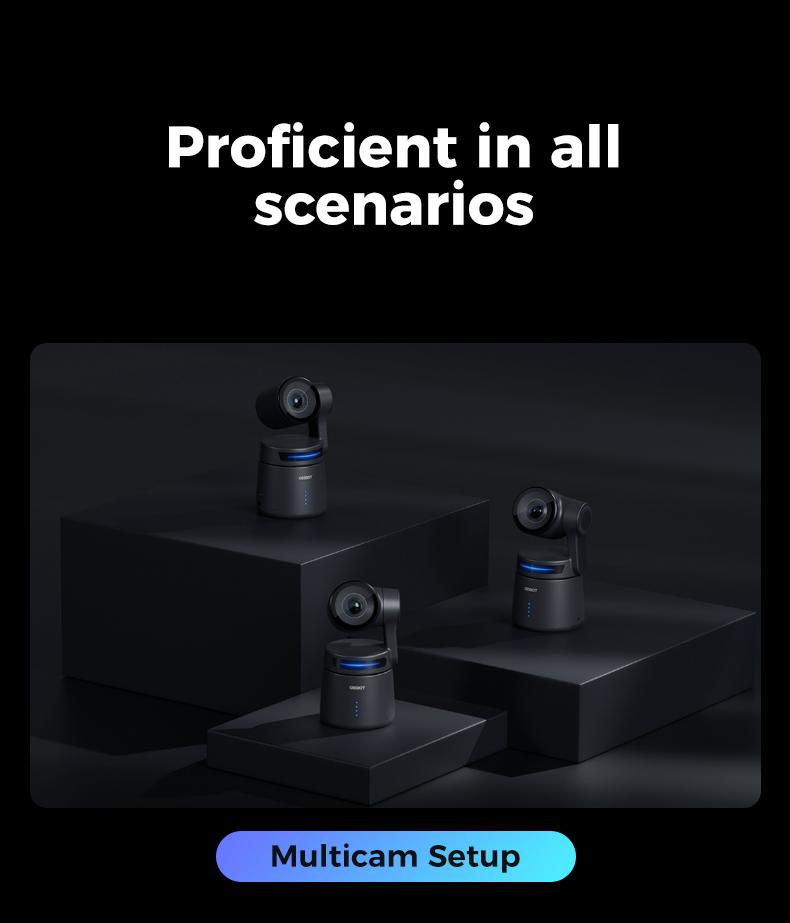 OBSBOT Tail Air - NDI Camera 4K, AI Tracking PTZ Camera