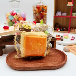 SquishyGlamToy Thick Cheese Toast Squishy  Golden Toast | Cheese Style | Taba Squishy | Soft Slow Rising
