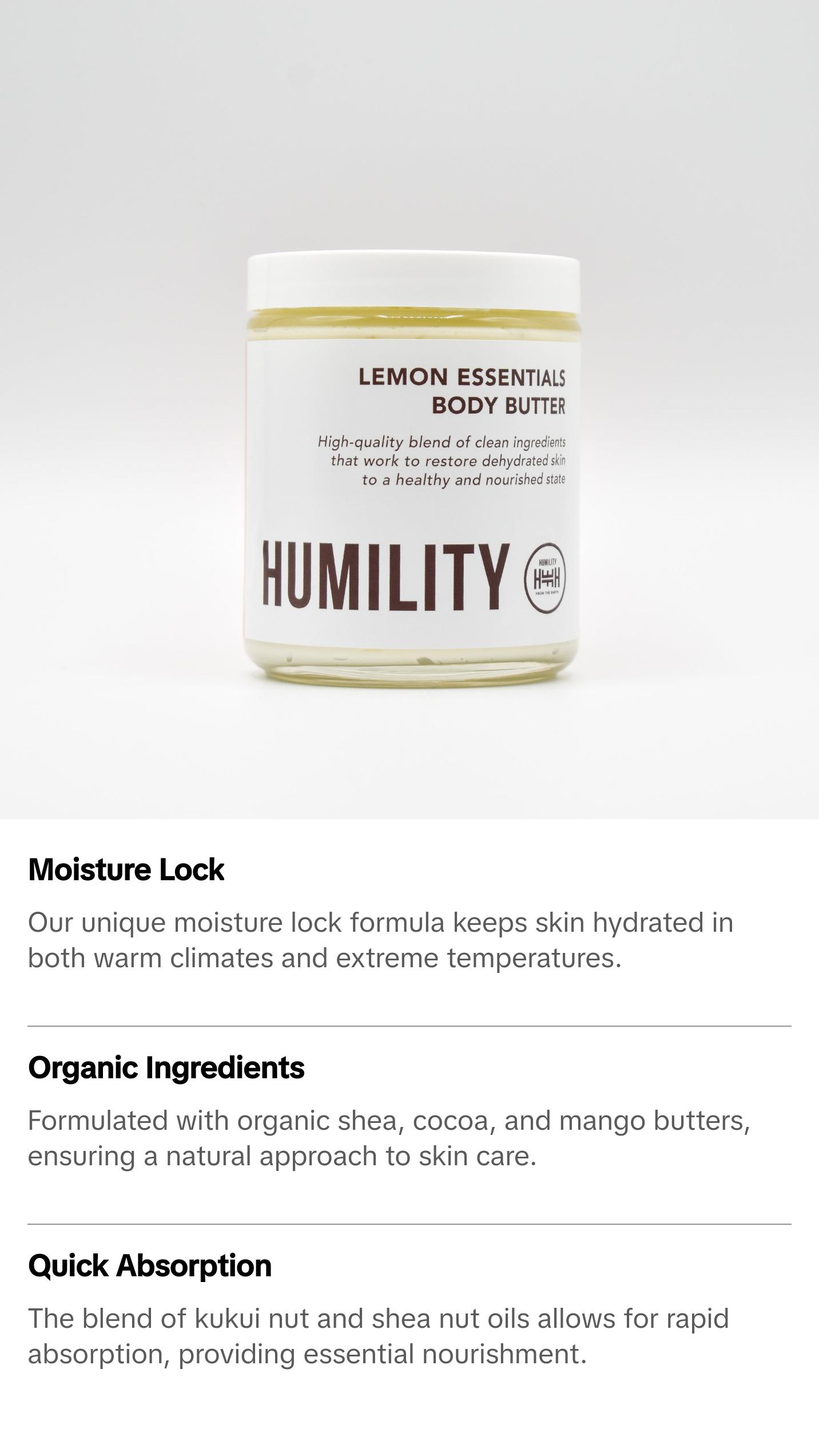 Lemon Essentials Body Butter
