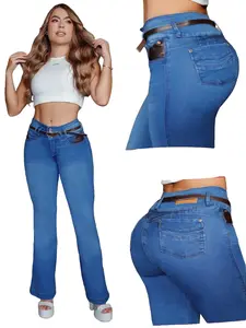 COLOMBIAN BONBONUP WOMAN'S FLARE JEANS BUTT LIFTER