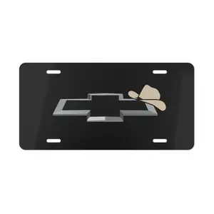 Edicion Sombrero Chevrolet License Plate, Chevy Metal Vanity Plate, Car Truck Tag, Decorative Car Accessories Gift, 12x6 Inches with 4 Holes