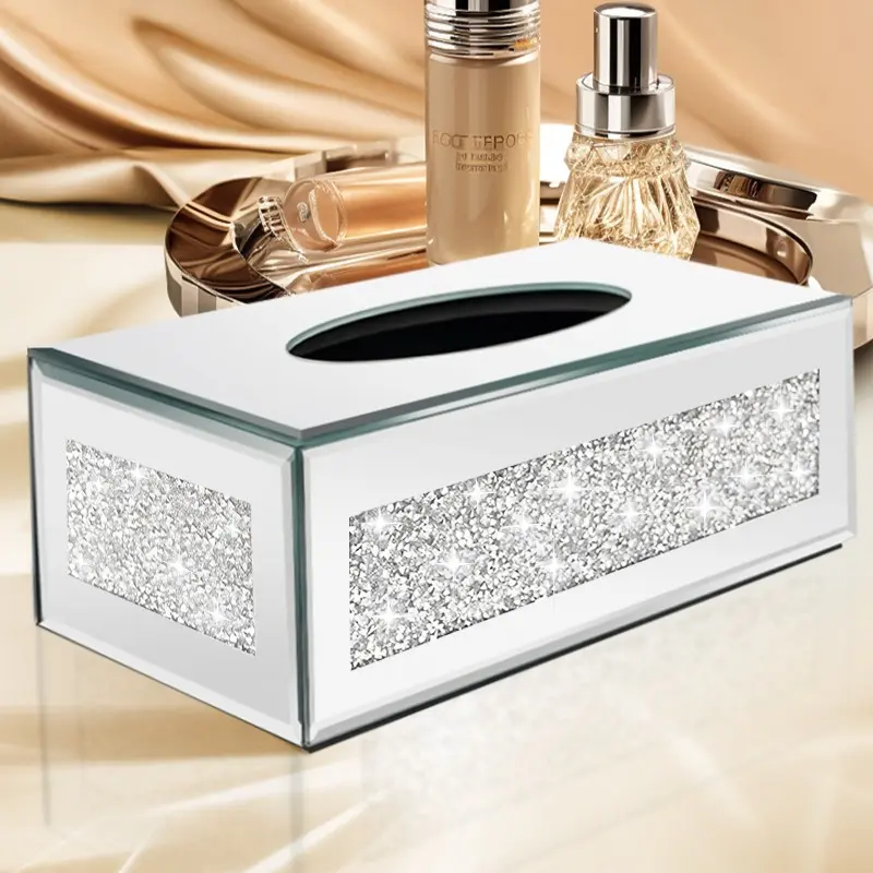 Luxury Tissue Box Cover, Elevate Your Living Space with Elegance, Modern Home Decor Essential, Bathroom Accessory, Bathroom Decor Supplies, 1pcs, Stylish & Functional Design