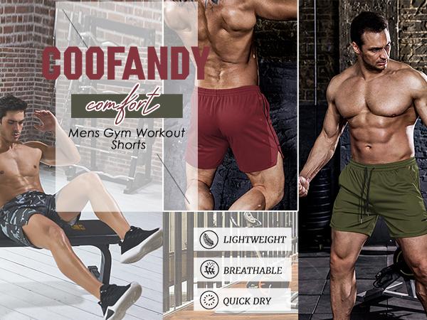 COOFANDY Men's 2 Pack Gym Workout Shorts Mesh Lightweight Bodybuilding Pants Training Running Sports Jogger with Pockets COOFANDY Men's 2 Pack Gym Workout Shorts Mesh Lightweight Bodybuilding Pants Training Running Sports Jogger with Pockets