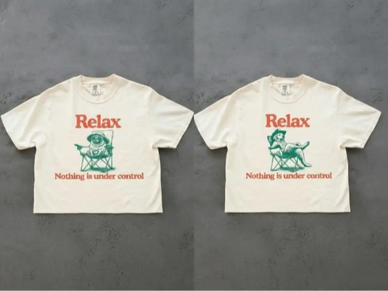 Comfort Colors Chill Dog Vintage Shirt - Relax Nothing Is Under Control Tee, Summer Dog Mom Tee, Dog Dad Shirt,  Dog Chilling Vibes T-Shirt, Pug, Golden, German Shepherd, Frenchie, Pitbull, Labrador, Yorkie