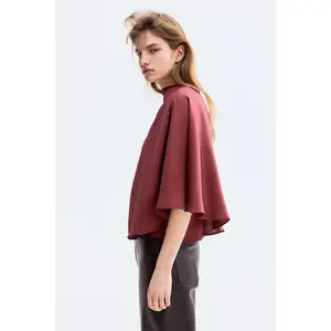 H&M Draped satin blouse