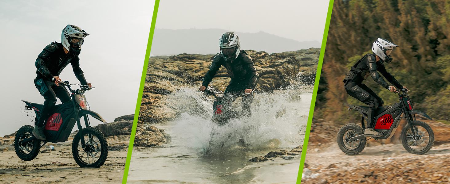 Windone RS5 Electric Dirtbike, 2200W Peak Motor, 37MPH Speed, 48V 22.5Ah Battery, 45-60mi Range, 14"/12" Off-Road Tires, Hydraulic Shock Suspension, 3-Speed Modes, UL 2271 Certified, 265 lb Capacity, Ideal for Off-Road Fun, Bike Seat, Hydraulic Brake, Adu Windone RS5 Electric Dirtbike, 2200W Peak Motor, 37MPH Speed, 48V 22.5Ah Battery, 45-60mi Range, 14"/12" Off-Road Tires, Hydraulic Shock Suspension, 3-Speed Modes, UL 2271 Certified, 265 lb Capacity, Ideal for Off-Road Fun, Bike Seat, Hydraulic Brake, Adu
