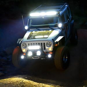 Nilight 4 Gang Rocker Switch Box SPST Toggle Switch Panel 12V 24V 20A Switch Panel 40Amp Max for Automotive Cars Vehicles Boats RVs Campers SUVs