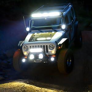 Nilight 4 Gang Rocker Switch Box SPST Toggle Switch Panel 12V 24V 20A Switch Panel 40Amp Max for Automotive Cars Vehicles Boats RVs Campers SUVs