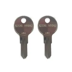 Set of Two Uncut Motorcycle Key Blank Replacement for Suzuki, Harley Davidson 1986-1995 X226 / HYD12