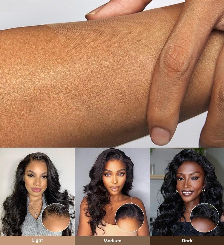 [Wequeen] 2x6 HD Lace Closure Straight Body Wave Skin-Like Closure Human Hair, Soft & Natural, Durable & Lightweight, 14-18 Inch, #1B Natural Black Valentine Gifts