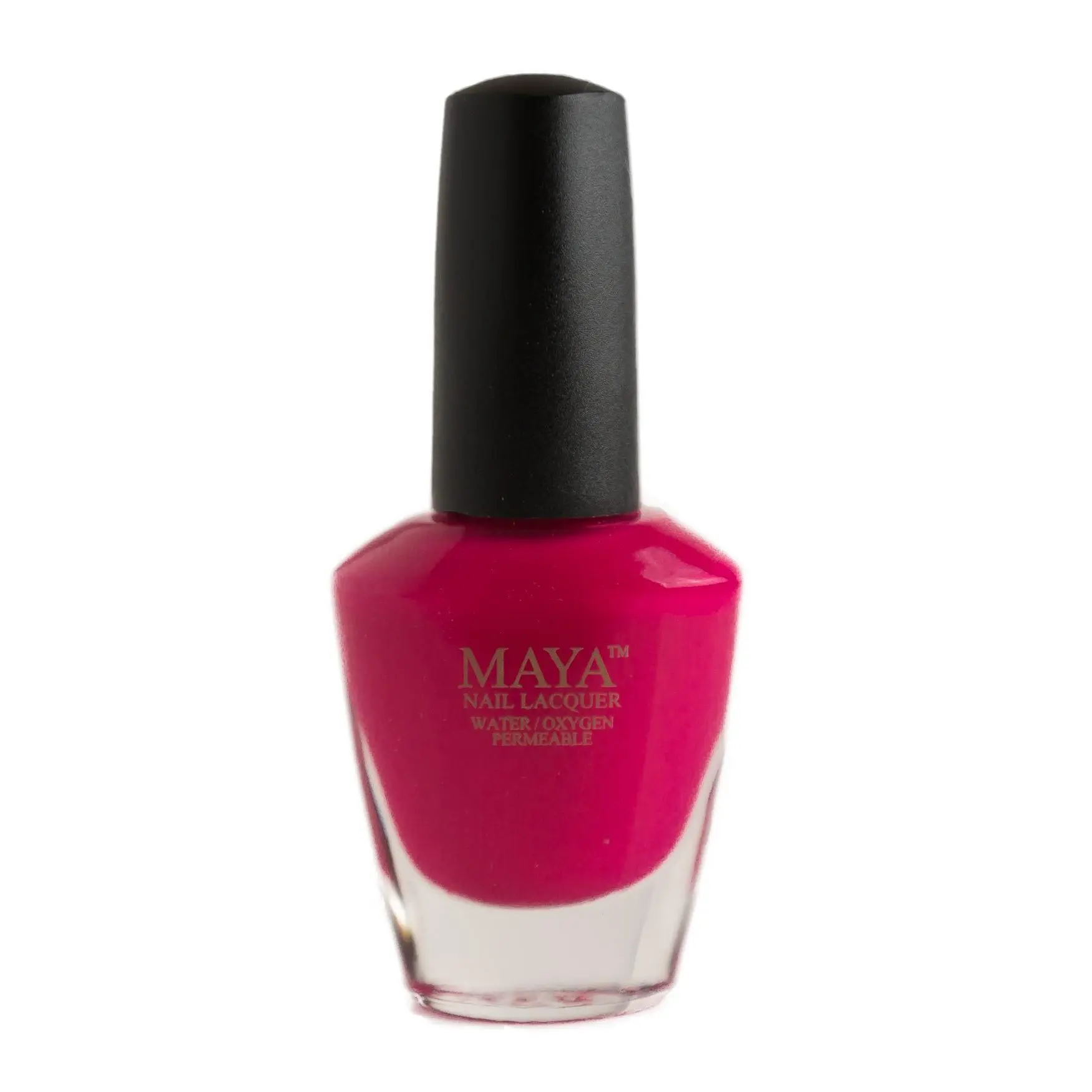 Maya The Fuchsia is Bright Halal Nail Polish Breathable & Wudu Friendly Vegan Formula 9-Free Full Opacity Creamy Finish