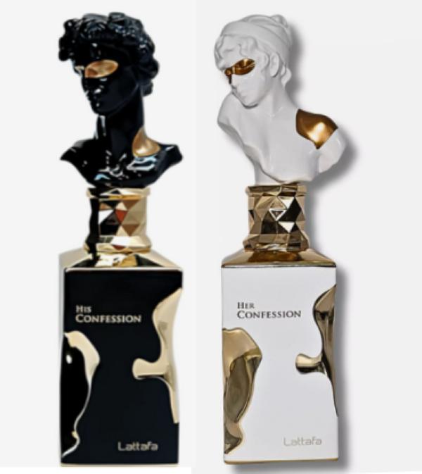 HIS CONFESSION + HER CONFESSION (2pc Set) from Lattafa perfume 3.4oz(100ml) Floral Rose Fragrance Eaude Parfum