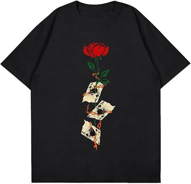 Bealin Mens Graphic Tees Oversized Creative Graffiti Short Sleeve Shirts Summer Casual Rapper Streetwear Y2k Tops Tshirt