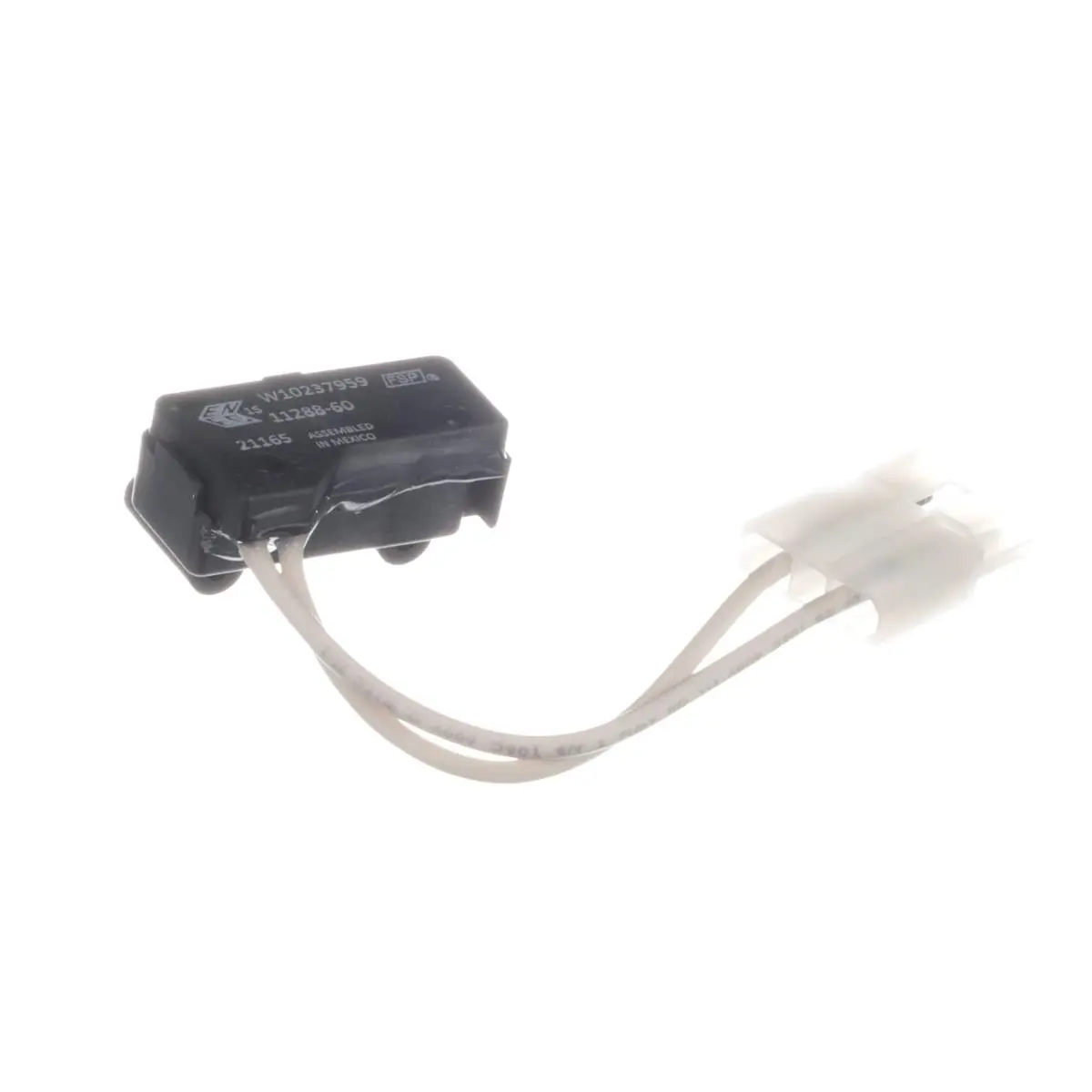 Whirlpool WPW10237959 Genuine OEM Simple SPST IEC Leaded Door Switch, Precise Specs, Reliable Installation