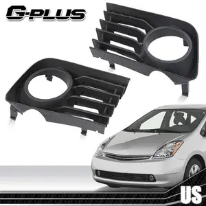 2Pcs Front Bumper Lower W/Fog Light Hole Grille Fit For 2004-2009 Toyota Prius