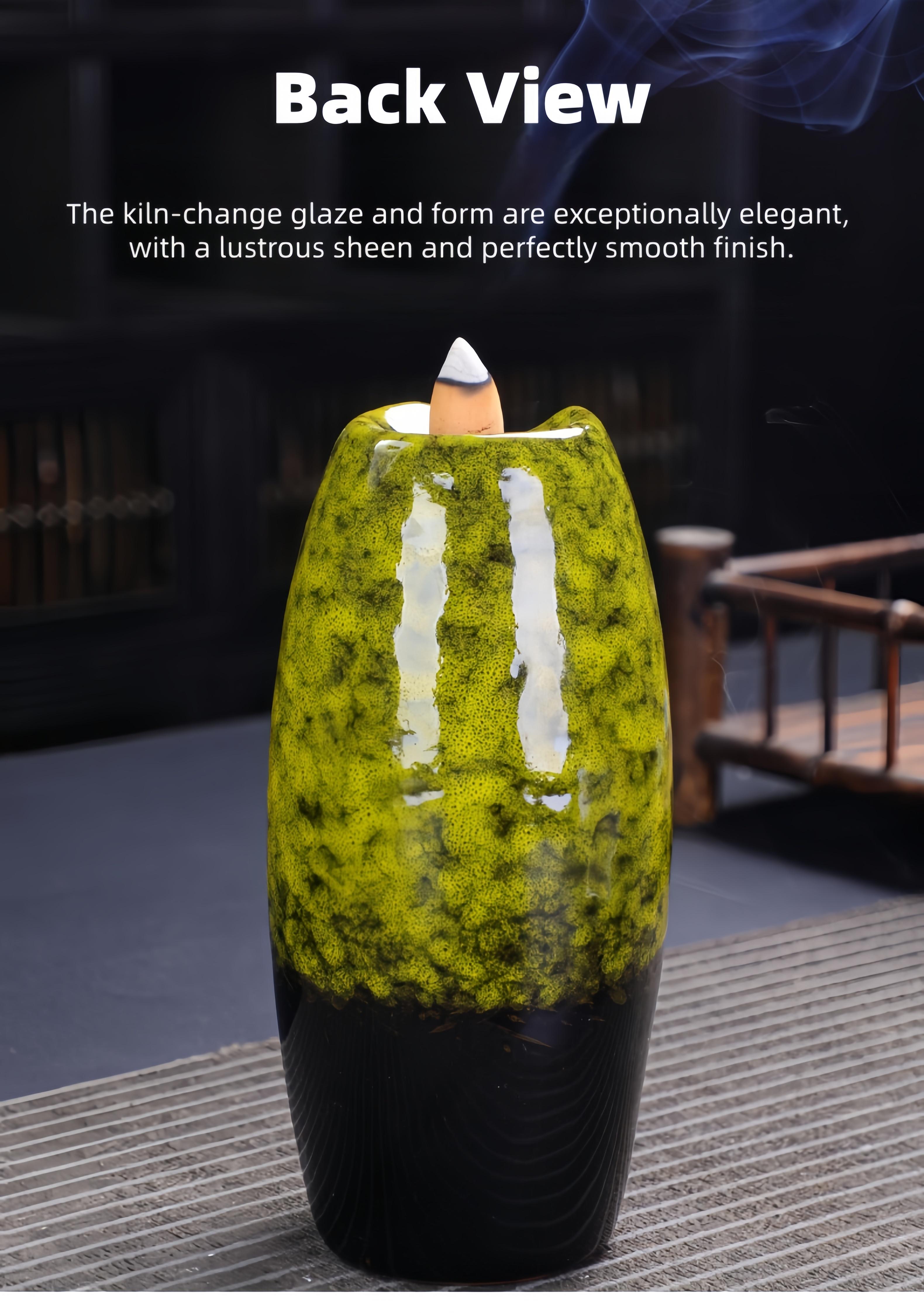 Inverted Incense Burner, Aromatherapy Diffuser, and Backflow Incense—Unique and Novel Home Decor Artistic Ornaments and Gifts Room Decor, Home Office, Yoga Meditation, and Fitness Scene Gifts