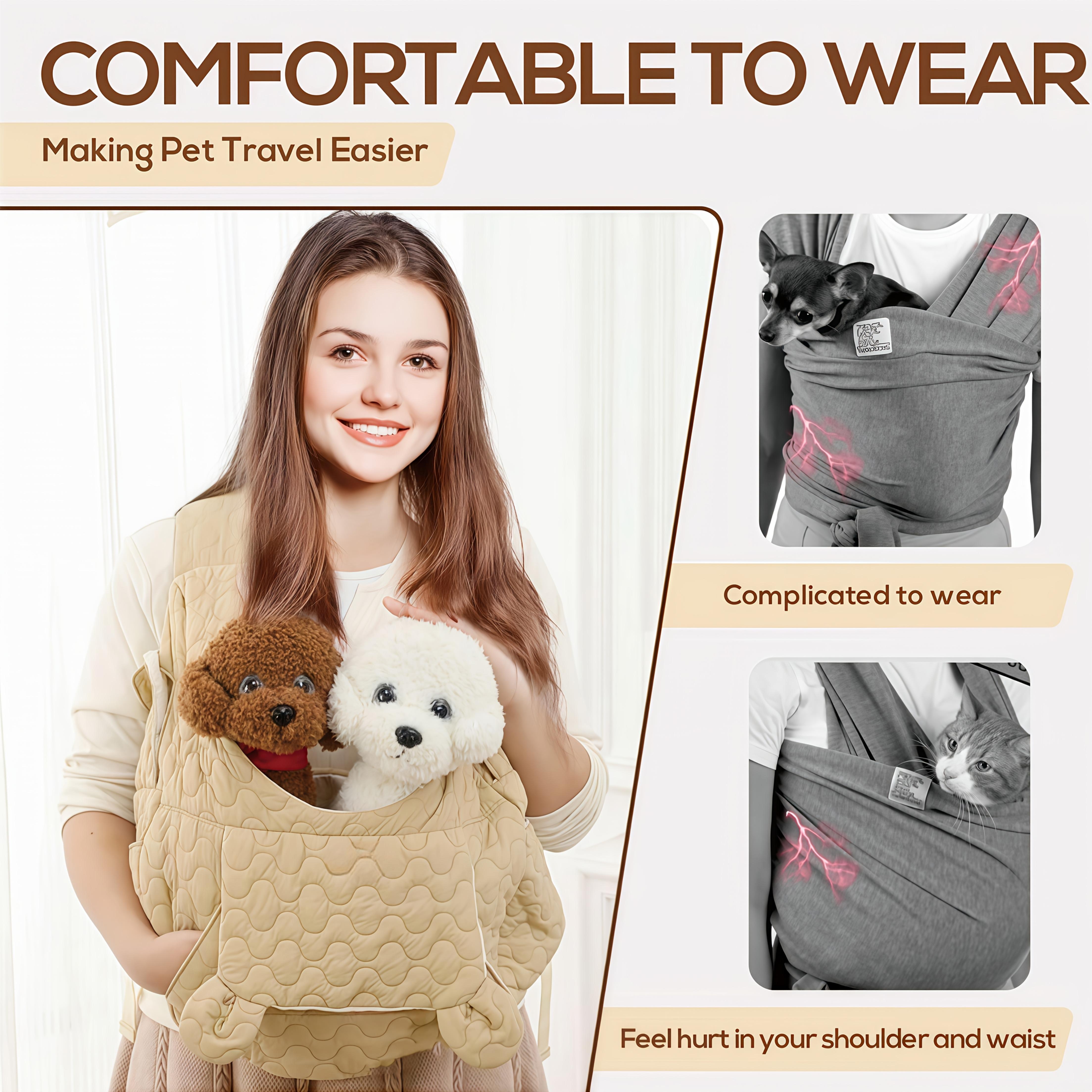 Adjustable Front-Facing Pet Travel Backpack with Removable Bottom Safety Device for Cats Dogs & Rabbits Ideal for Travel Camping & Hiking retractable leashes strap harness clip seatbelt quirky gift weatherproof case notangled sympathy treat pouch two LED