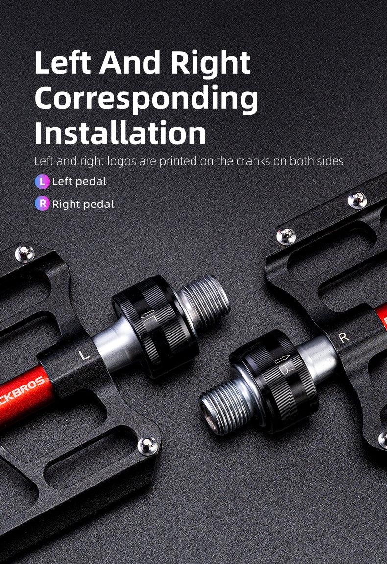 ROCKBROS CNC Aluminum Folding Bike Pedals, Quick Release, 9/16" Thread, Ultralight