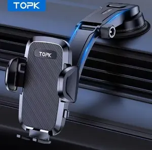 [Upgraded Phone Holder] Upgraded Handsfree Car Phone Holder Mount | Phone Holder for Car Dashboard | Compatible with iPhone Android