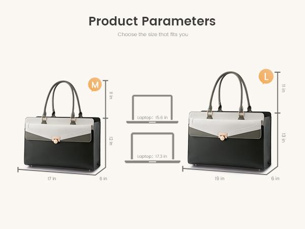 LOVEVOOK Laptop Tote Bag for Women - PU Leather Vintage Work Tote Bag,Waterproof Business Teacher Bag with Large Cup Holder,TikTokShopStockUp