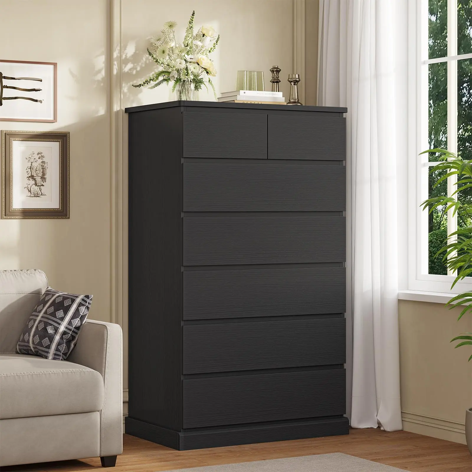 Black (7 drawer)