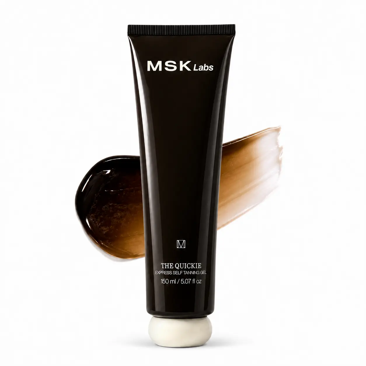 MSK Labs The Quickie - Express Self Tanning Gel for Face & Body with Niacinamide, Lactic Acid, Squalane & Hyaluronic Acid | Streak Free Sunless Tanner Lotion Gel | Natural Glow, No Orange